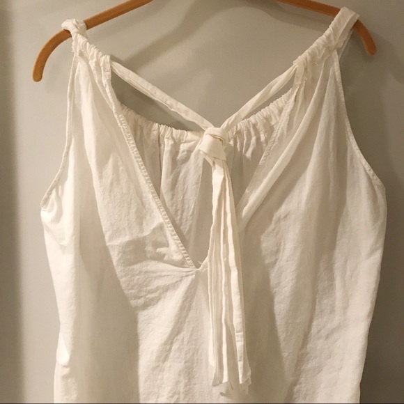 Marni Cotton Poplin White Tank Top L - Picture 3 of 7